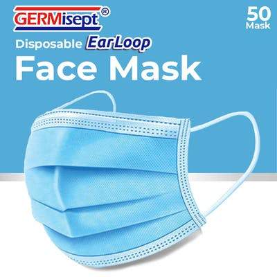 Face Masks (Disposable Earloop, 3 Ply)